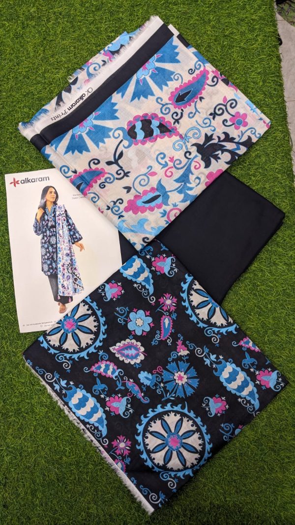 Alkaram Lawn | Unstitched Collection 3 Pieces Casual Wear| Summer Collection 2025 Collection Vol 1