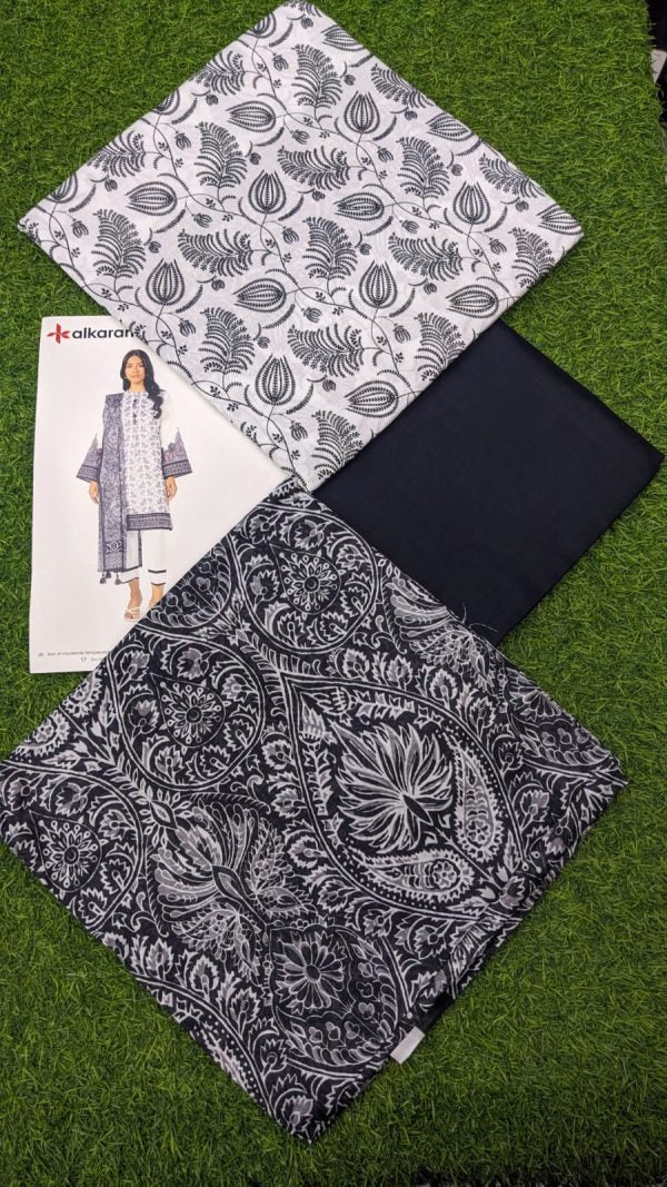 Alkaram Lawn | Unstitched Collection 3 Pieces Casual Wear| Summer Collection 2025 Collection Vol 1
