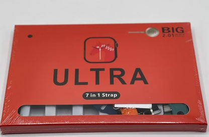 7-in-1 Ultra Smart Watch – Advanced Multi-feature Fitness Tracker With Heart Rate Monitor, Sleep Tracking, Bluetooth Calling, Sports Modes & More Random Color Straps – Smartwatch With 6 Silicone Stripes And 1 Metal Strip