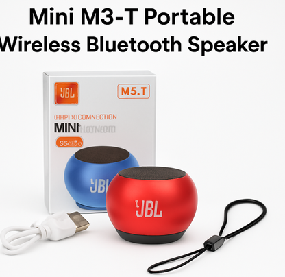 Bl M3 Mini Bluetooth Speaker-m3 Portable Wireless Bluetooth Speaker-jbl Portable Mini Bluetooth Speaker-supper Quality Base Boosted Music & High-quality Sound, Ultra Compact Metal Body-jbl M3 Mini Portable Wireless Bluetooth Speaker