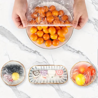 ( 2 In 1 ) Stack- Up Shelf And Disposible Food Bag (100 Pieces) (random Color)