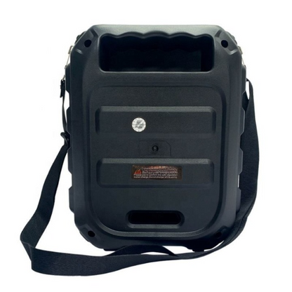 Gts-1191 10w Wireless Portable Bluetooth Speaker With 6.5″ Subwoofer, Fm Radio, 1200mah Battery, Loud Volume, Usb/aux/tf Support, Belt Strap For Outdoor Travel, Party, Picnic, Camping Use