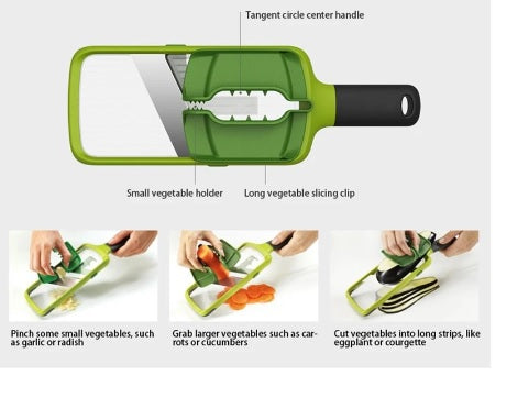 (nw000423) Multi-grip Mandoline, Vegetable Cutter Fruit Slicers Grater Magic Kitchen Household Slicer(random Color)