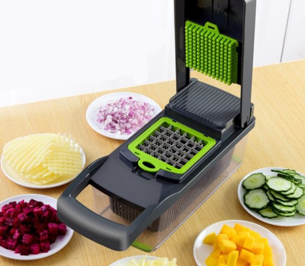 16 In 1 Multifunctional Vegetable Slicer Cutter Shredders Slicer With Basket Fruit Potato Chopper Carrot Grater