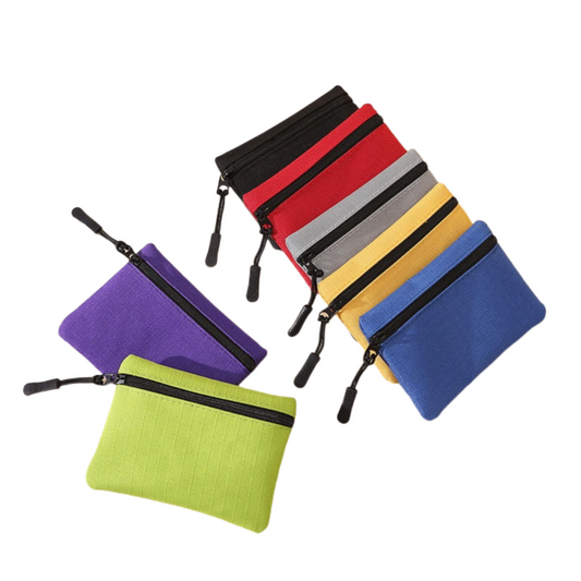 Pack Of 06 Portable Cloth Mini Pouch Zipper For Kids | Pencil Box | Cloth Pencil Box For Kids – Pouch ( Random Color )
