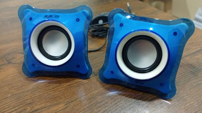 (pair) T12 Mini Multimedia 2.0 Speakers Music Stereo For Computer Desktop Pc Laptop Party Portable Loudspeaker (random Color)