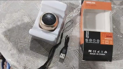 Mini Portable Wireless Bluetooth & Rechargeable Speaker – Wireless Bluetooth Mini Speaker With Card Slot (random Color)