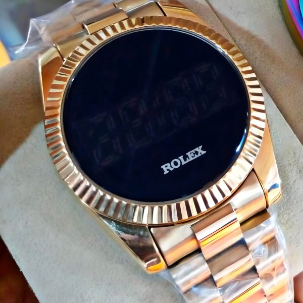 Rolex Style Digital Watches Fashion Stainless Steel Watch | Digital Watch (with Box)