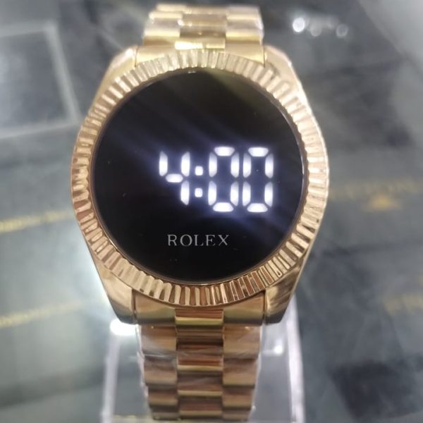 Rolex Style Digital Watches Fashion Stainless Steel Watch | Digital Watch (with Box)