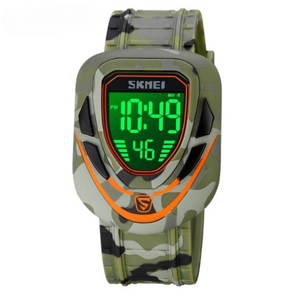 Skmei 1833 Digital Sports Men’s Watch With Led Display, Waterproof, Multiple Time Zones, Stopwatch, Alarm, And Backlight For Outdoor, Sports, And Daily Casual Wear -(without Box) | Smart Watch | Watch | Watch For Boys |