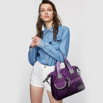 Splitter Handbag For Girls/women Soft Large Capacity One-shoulder Shopping Bag