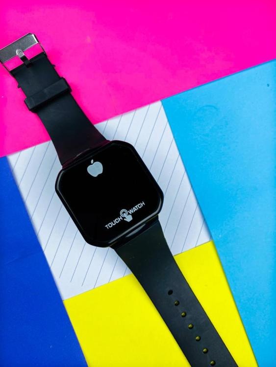 Touch Led Watch Fashion Casual Sports Men’s Watch Touch Smart Led Digital Watches Electronics Wrist Watches For Men Women Square Clock (random Color) Without Box