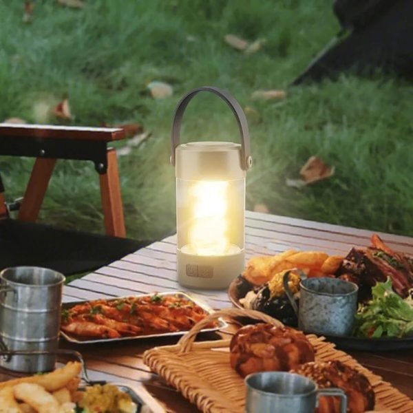 Wireless Speaker Lantern – Bluetoooth Camping Rechargeablelight, Outdoor Stereo Lantern | Portable Led Lamp With Wireless Speaker, Waterproof Speaker With Built In Light For Camping Hiking Outdoors